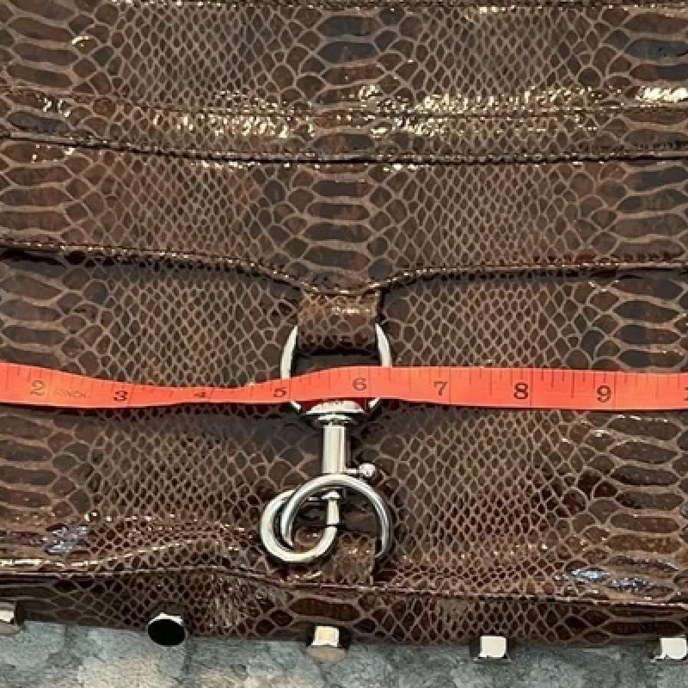 Rebecca Minkoff Brown Faux Snakeskin Crossbody Bag - Picture 12 of 13